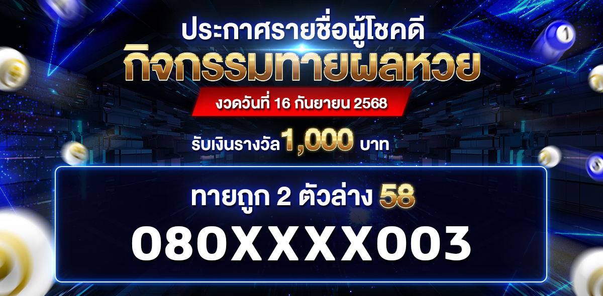 ประกาศหวย